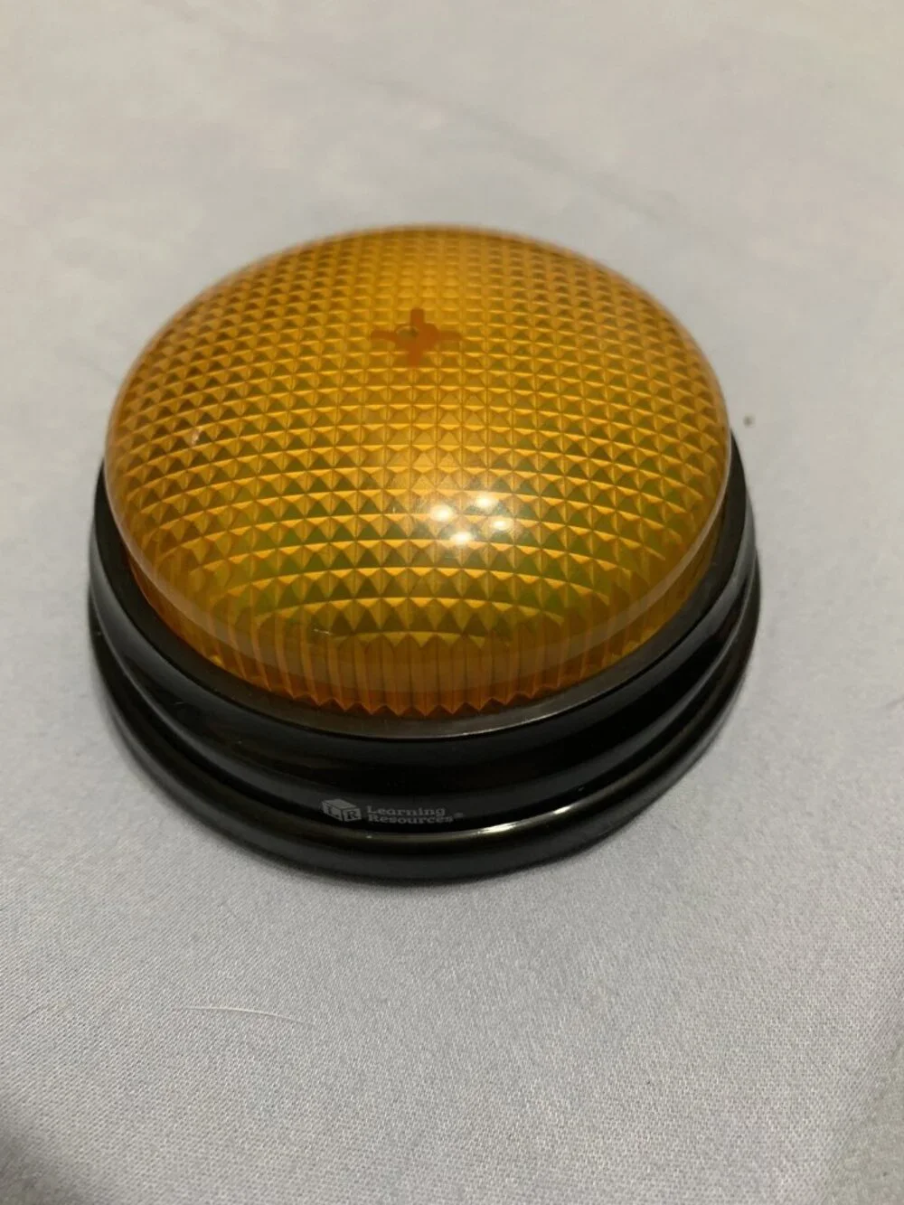 Fun Orange Light Up Push Buzzer With Sound! Learning Resources LRNLER3776
